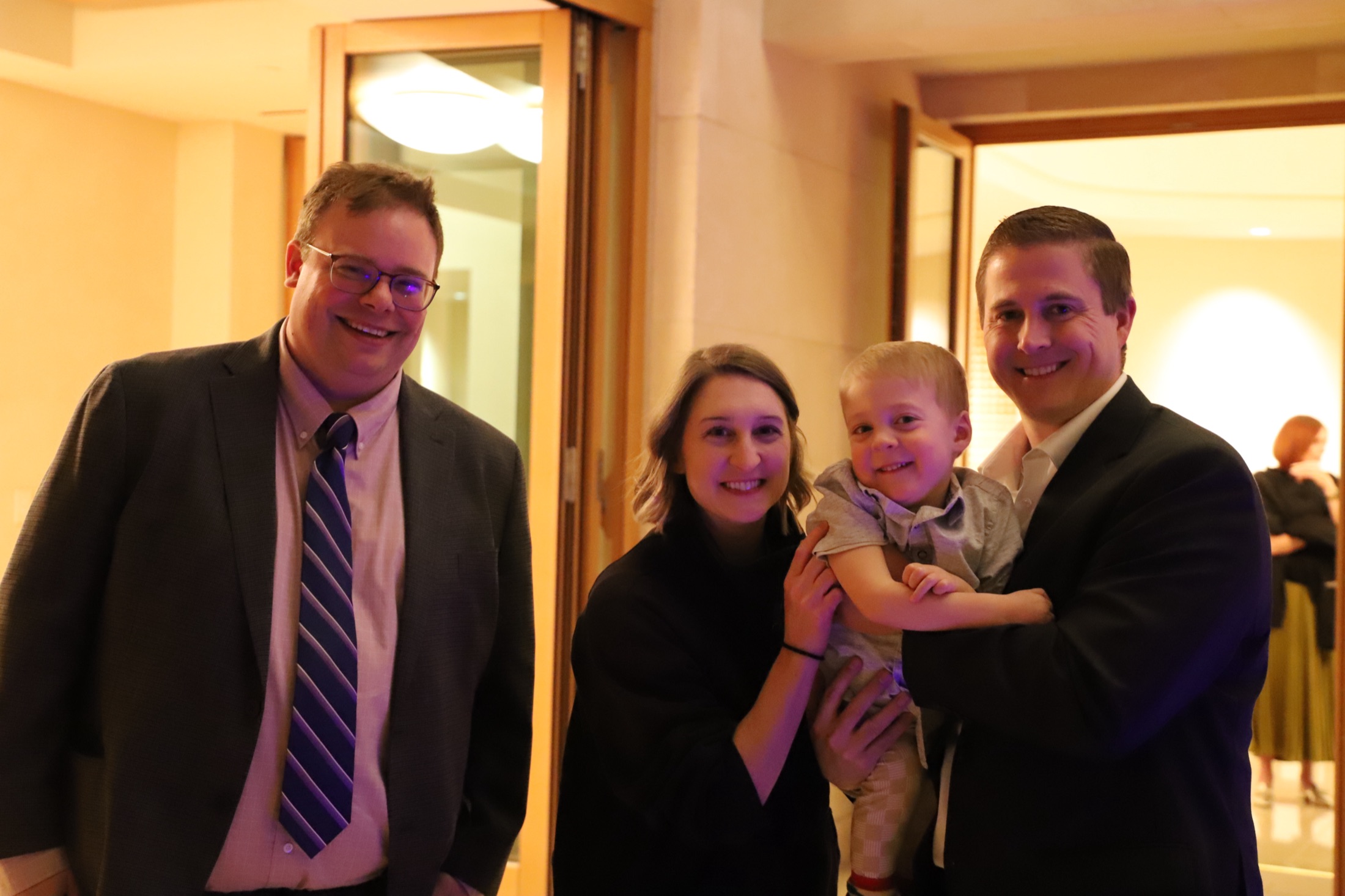 Dr. Mark Schultz with Liam and his parents